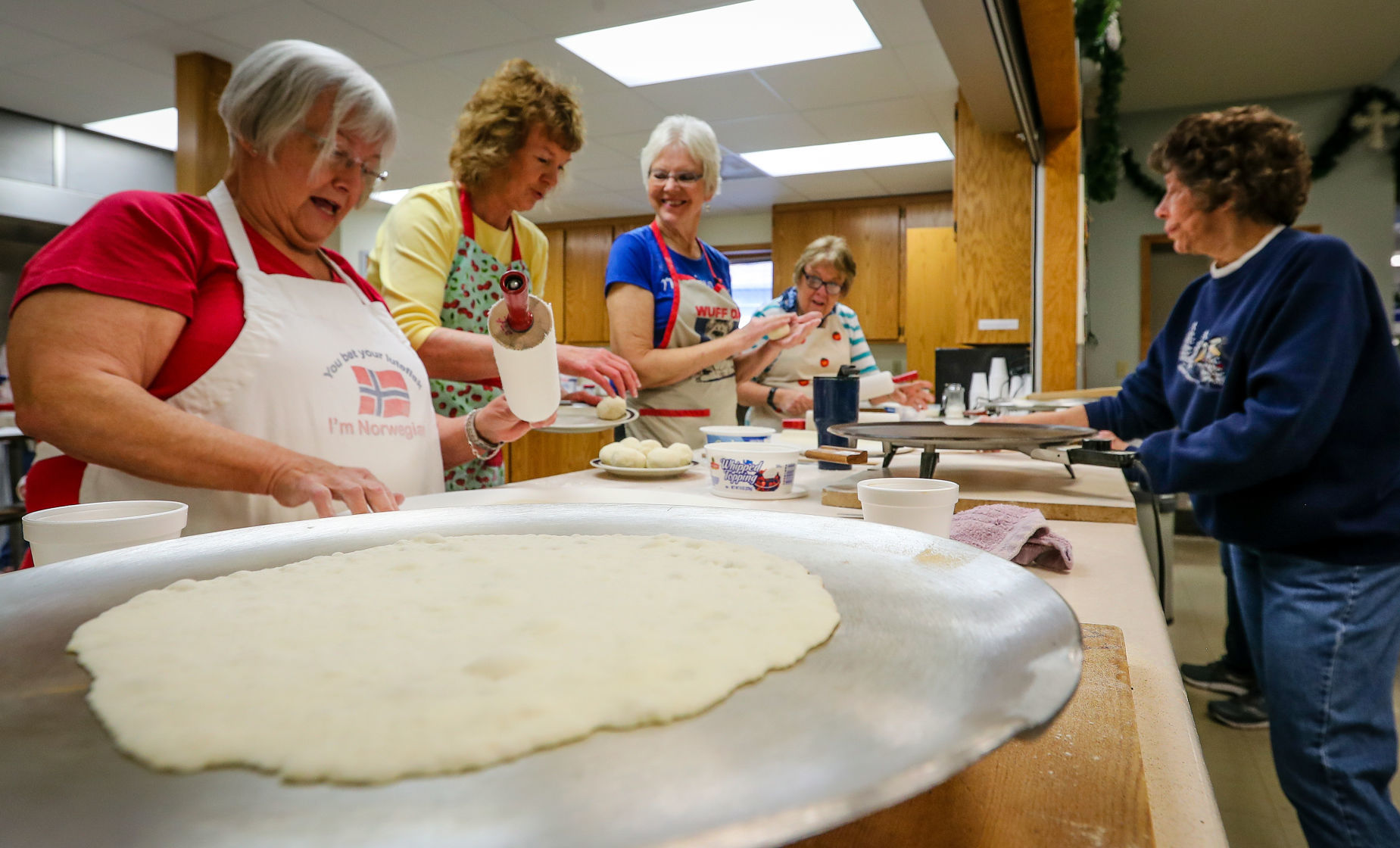 Holly Rollers Roll Out Lefse